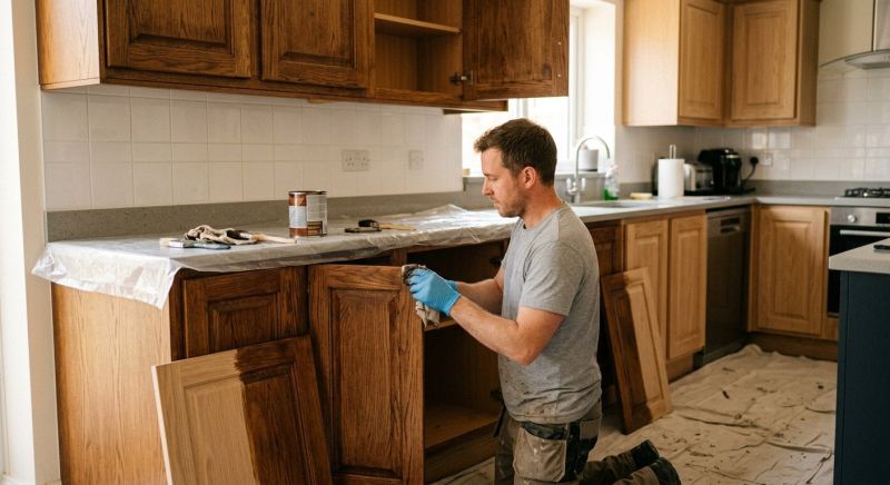 Cabinet Staining Service in Lafayette, IN