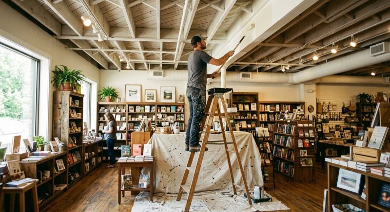 Retail Ceiling Painting in Arvada, CO